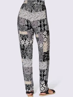 Pantalon motif patchwork