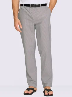Pantalon seersucker à repassage superflu