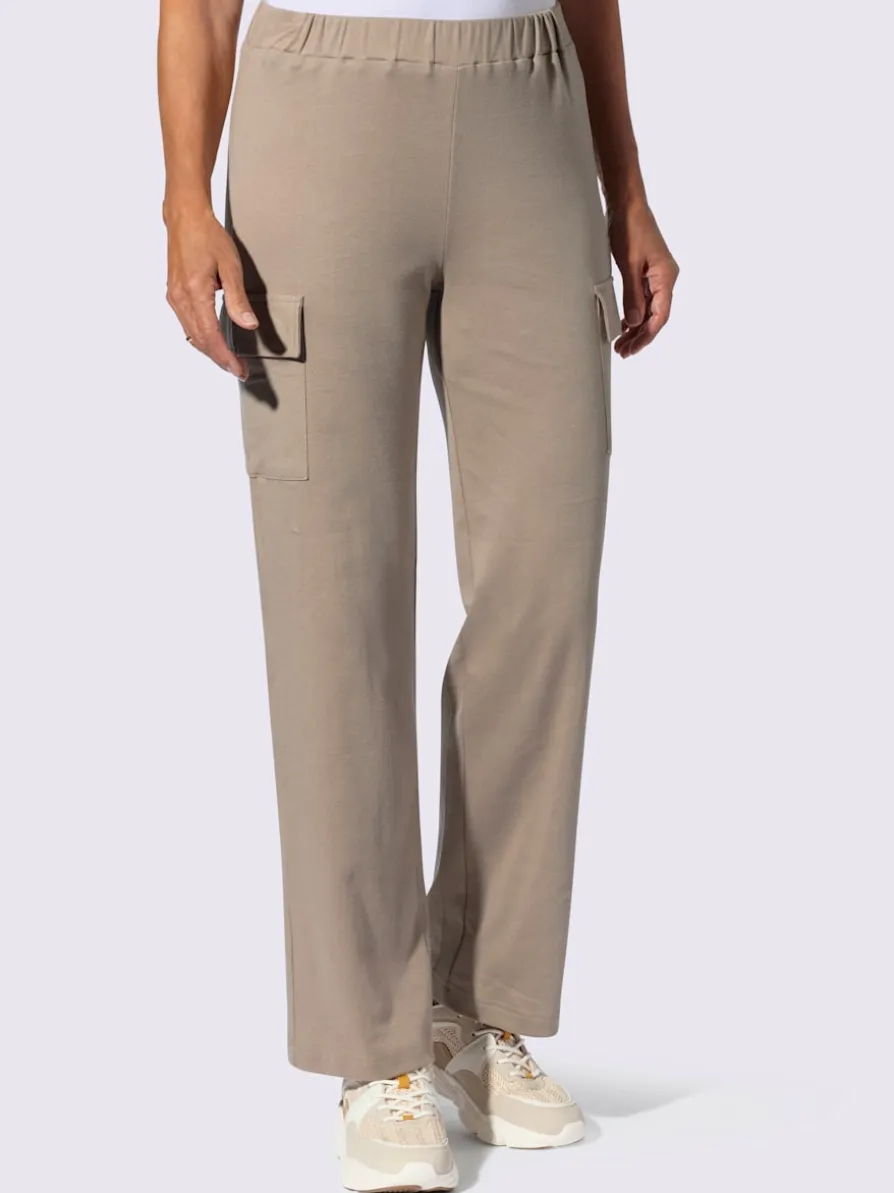 Pantalon sweat poches cargo plaquées