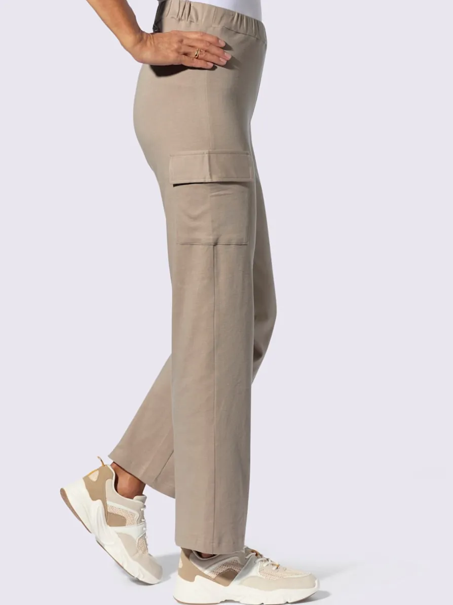 Pantalon sweat poches cargo plaquées