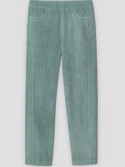 Pantalon velours coutures de séparation affinantes