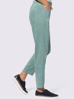 Pantalon velours coutures de séparation affinantes