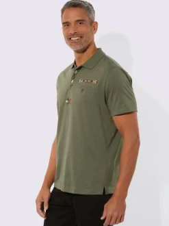 Polo avec broderie country