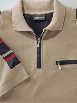 Polo finitions contrastantes