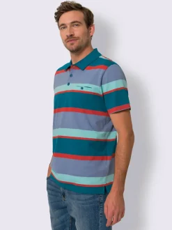 Polo joli motif à rayures