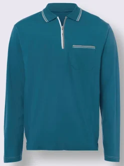 Polo élégant col à revers et glissière