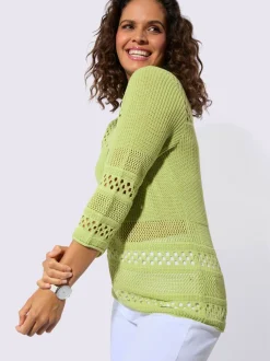 Pull ajouré 50% coton