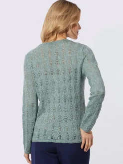 Pull ajouré effet cache-cœur