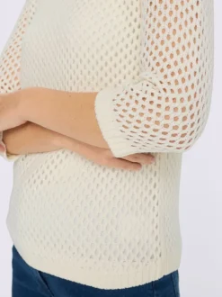 Pull ajouré motif ajouré léger