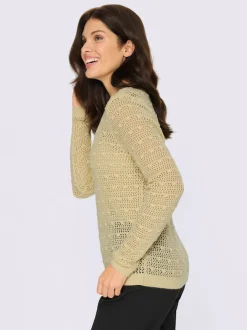 Pull ajouré motif ajouré léger
