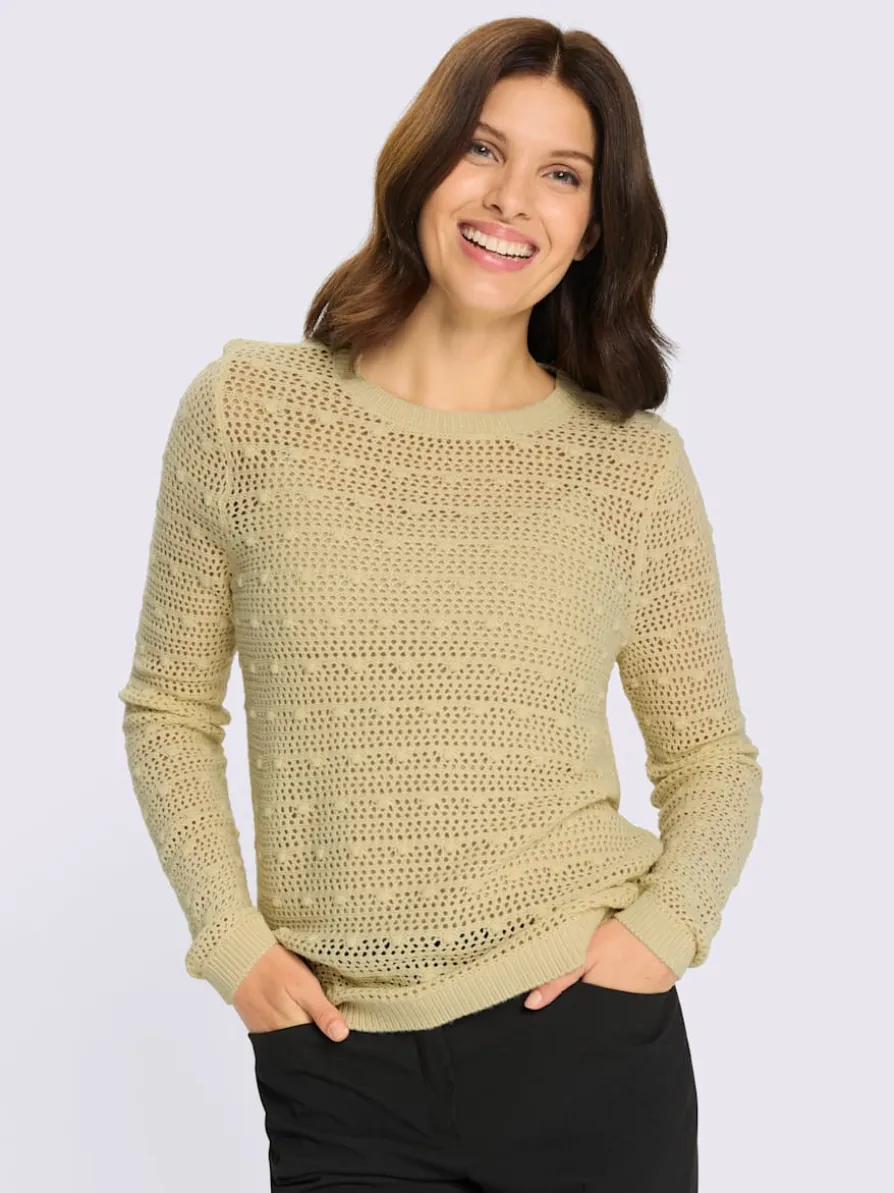 Pull ajouré motif ajouré léger