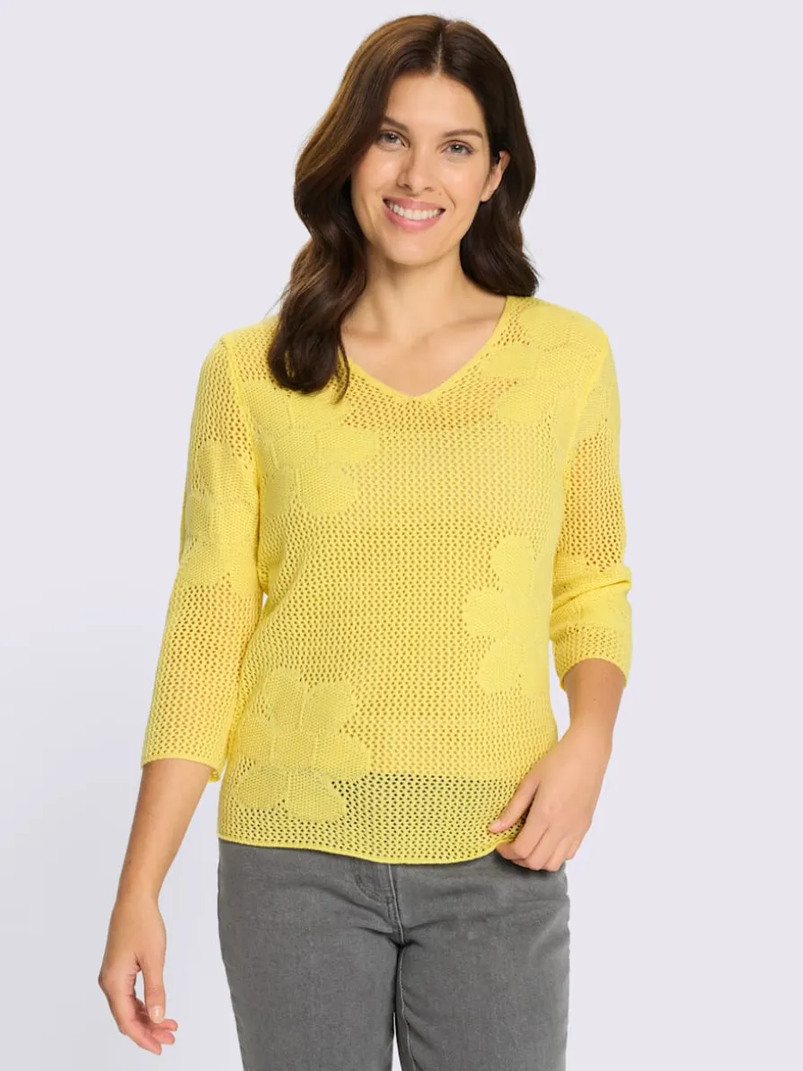Pull ajouré motif ajouré léger