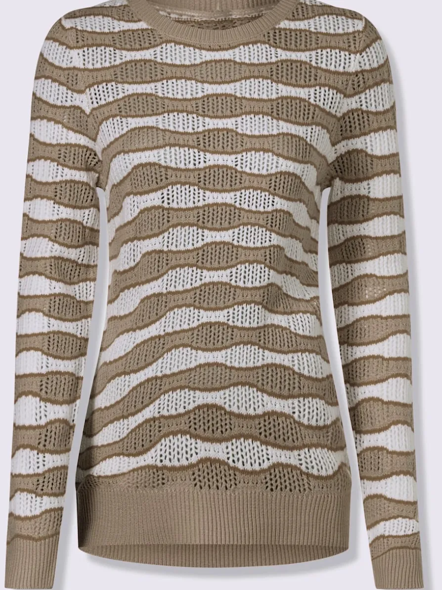 Pull ajouré motif ajouré léger