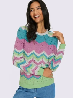 Pull ajouré pur coton
