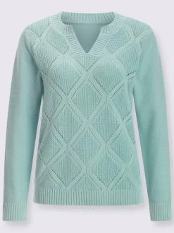 Pull ajouré pur coton