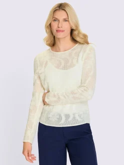 Pull ajouré superbe motif ajouré