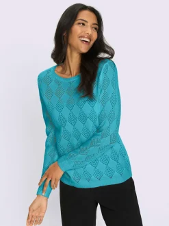 Pull ajouré superbe motif losanges ajouré