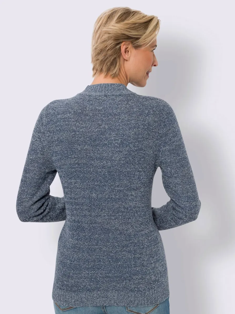 Pull bouclé col montant chaud