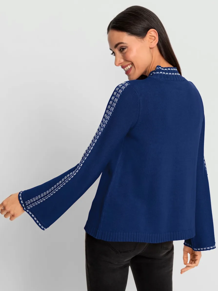 Pull à col montant 50% coton
