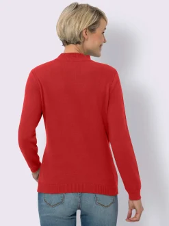 Pull à col montant pur coton