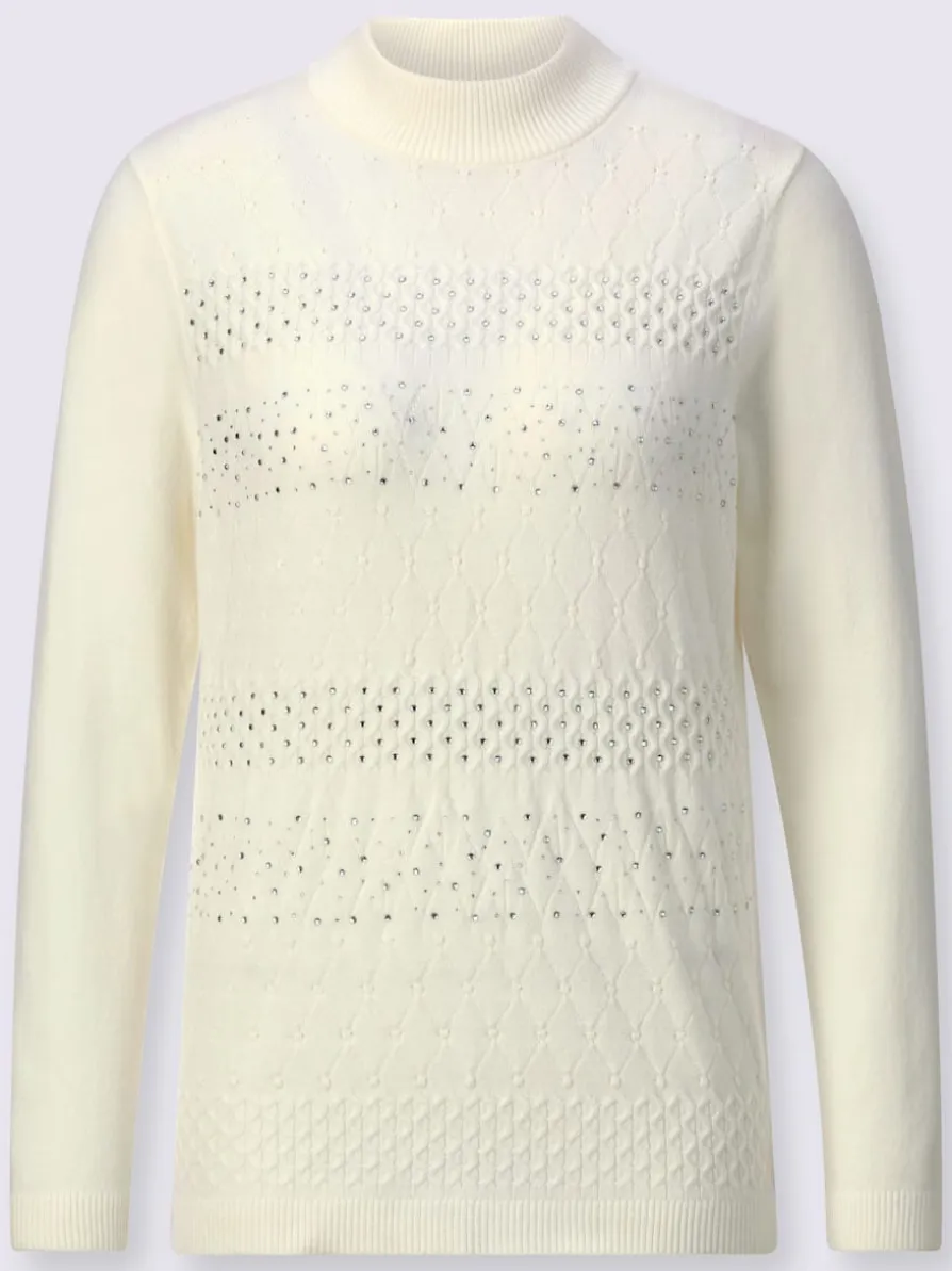 Pull à col montant 50% viscose (ecovero)