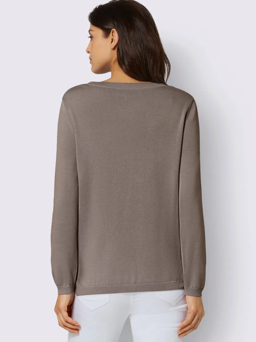 Pull à encolure en v 100% coton pima