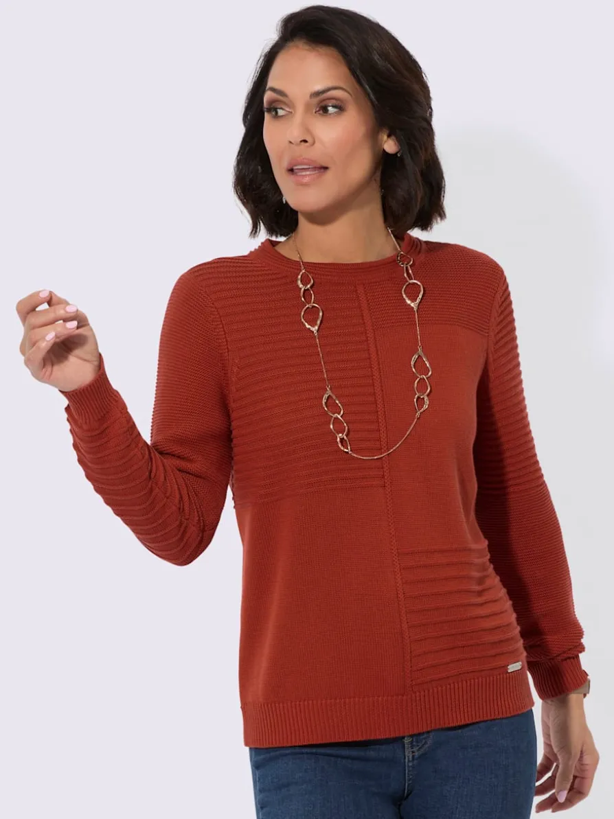 Pull encolure ronde 50% coton