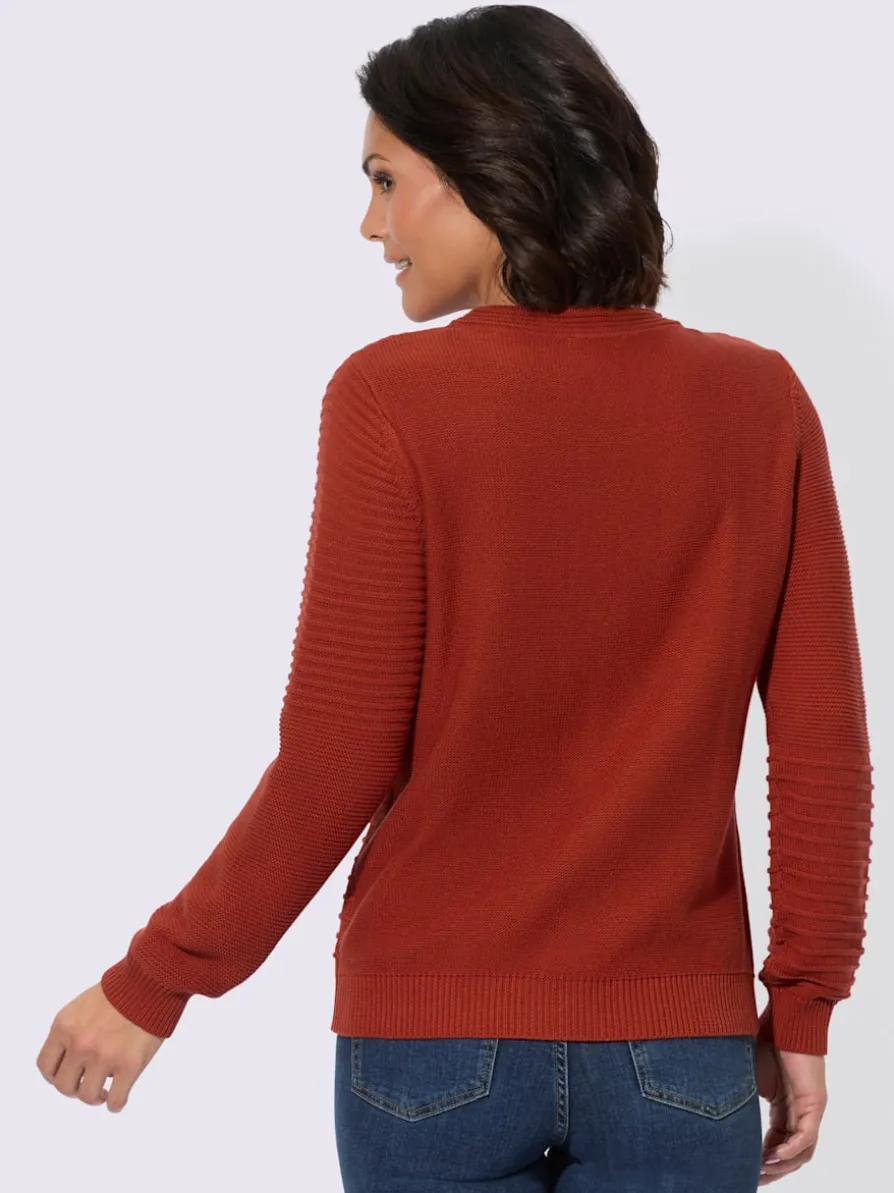 Pull encolure ronde 50% coton