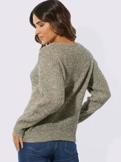 Pull encolure ronde superbe motif torsadé