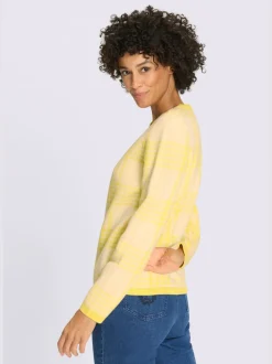 Pull encolure ronde superbe tricot jacquard