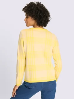 Pull encolure ronde superbe tricot jacquard