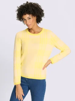 Pull encolure ronde superbe tricot jacquard