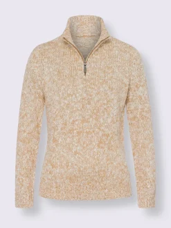 Pull en tricot fil fantaisie décoratif