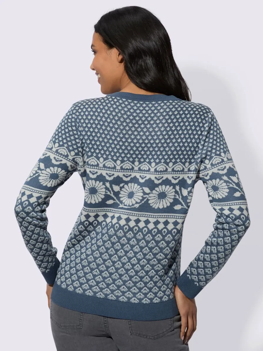 Pull jacquard tricot jacquard de qualité