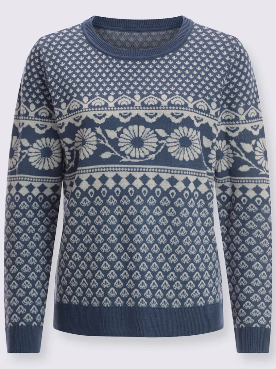 Pull jacquard tricot jacquard de qualité