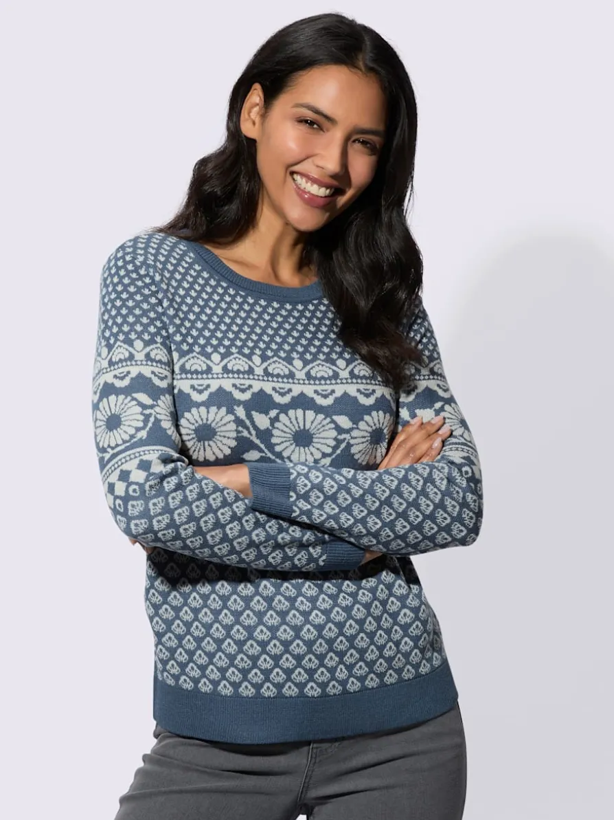 Pull jacquard tricot jacquard de qualité
