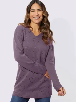 Pull long encolure en v affinante