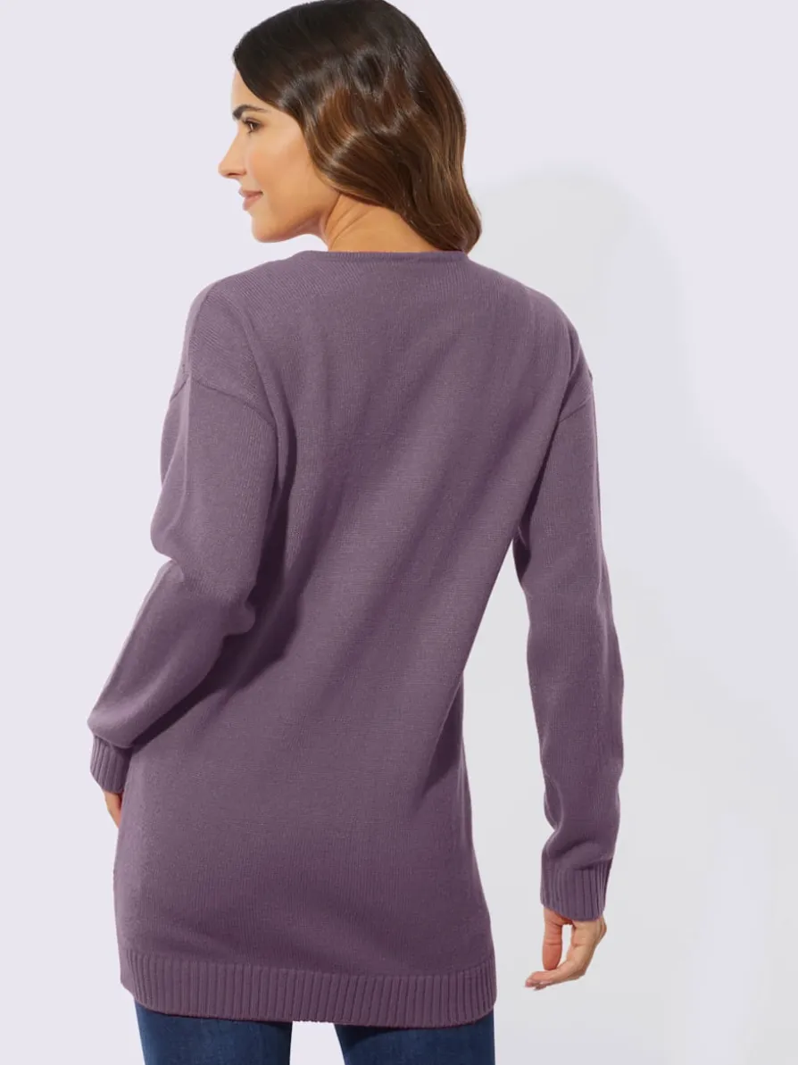 Pull long encolure en v affinante