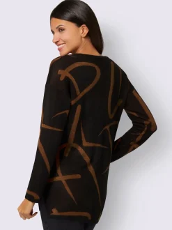 Pull long jolie coupe longue moderne