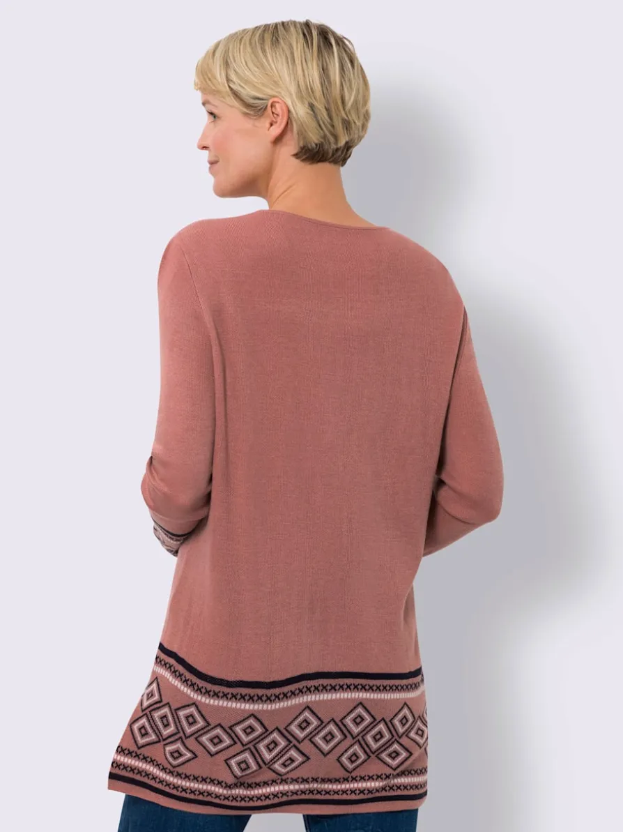 Pull long jolie coupe longue moderne