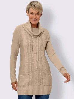 Pull long poches plaquées