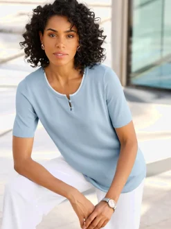 Pull à manches courtes pure viscose