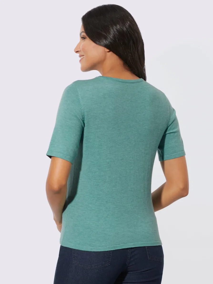 Pull à manches courtes 40% viscose
