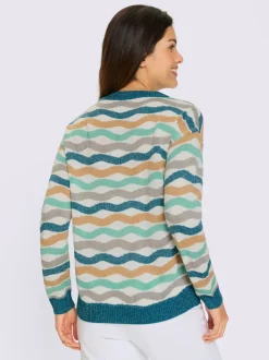 Pull à manches longues coupe décontractée aux épaules