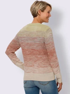 Pull à manches longues dégradé de couleur