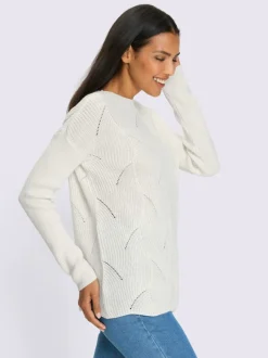 Pull motif maille moderne