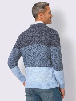 Pull polo col polo avec fermeture à glissière pratique