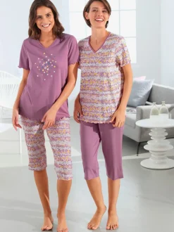 Pyjama court jersey fin