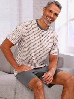 Pyjama court jersey fin