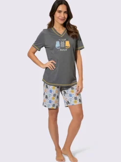 Pyjama court jersey fin